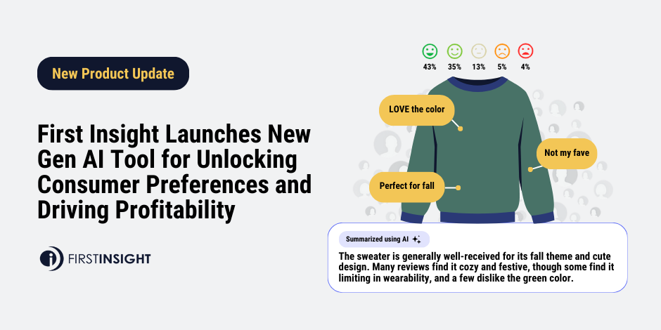 First Insight Launches New Gen AI Tool for Unlocking Consumer Preferences and Driving Profitability